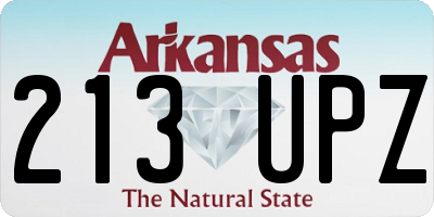 AR license plate 213UPZ