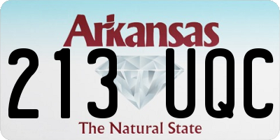 AR license plate 213UQC