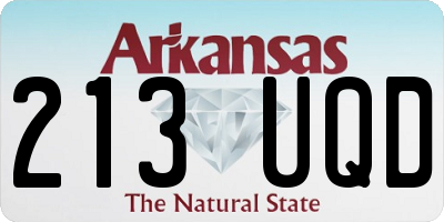 AR license plate 213UQD