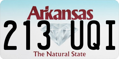 AR license plate 213UQI