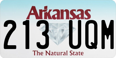 AR license plate 213UQM