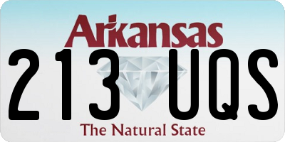 AR license plate 213UQS