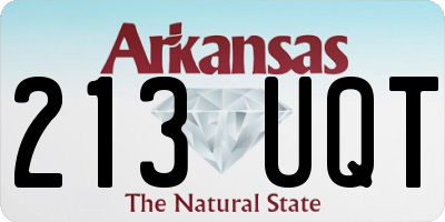 AR license plate 213UQT