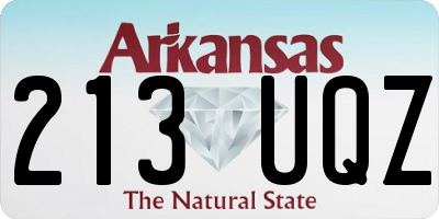 AR license plate 213UQZ