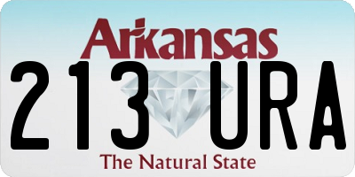 AR license plate 213URA