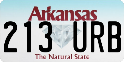 AR license plate 213URB
