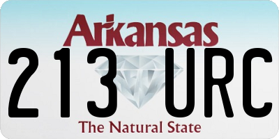 AR license plate 213URC