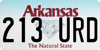 AR license plate 213URD
