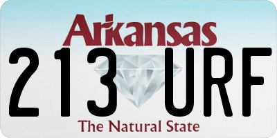 AR license plate 213URF