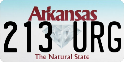 AR license plate 213URG