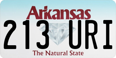 AR license plate 213URI