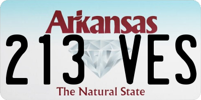 AR license plate 213VES