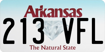 AR license plate 213VFL