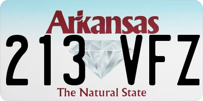 AR license plate 213VFZ