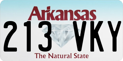 AR license plate 213VKY
