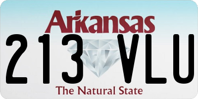 AR license plate 213VLU