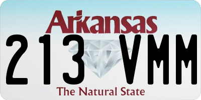 AR license plate 213VMM