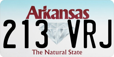 AR license plate 213VRJ