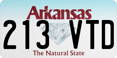 AR license plate 213VTD