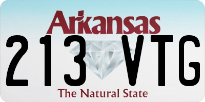 AR license plate 213VTG