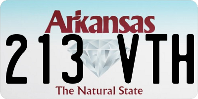 AR license plate 213VTH