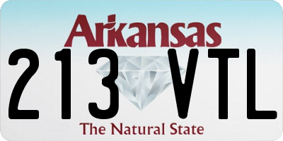 AR license plate 213VTL
