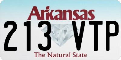 AR license plate 213VTP