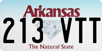 AR license plate 213VTT