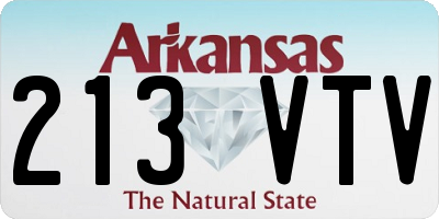 AR license plate 213VTV