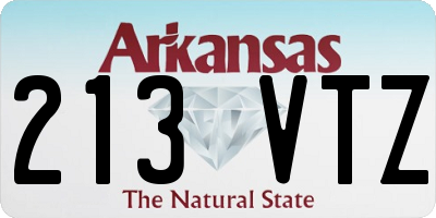 AR license plate 213VTZ