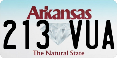 AR license plate 213VUA