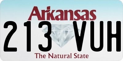 AR license plate 213VUH