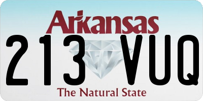 AR license plate 213VUQ