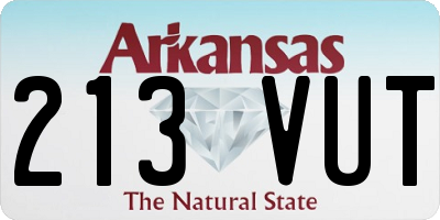 AR license plate 213VUT