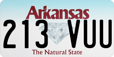 AR license plate 213VUU