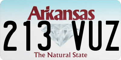 AR license plate 213VUZ