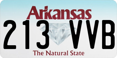 AR license plate 213VVB
