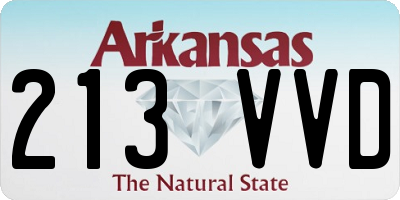 AR license plate 213VVD