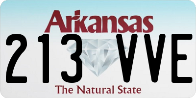 AR license plate 213VVE