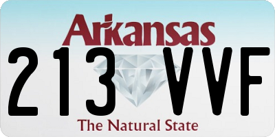 AR license plate 213VVF