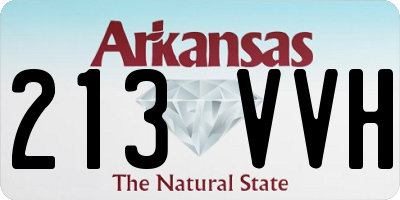 AR license plate 213VVH