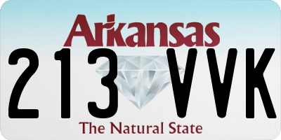AR license plate 213VVK