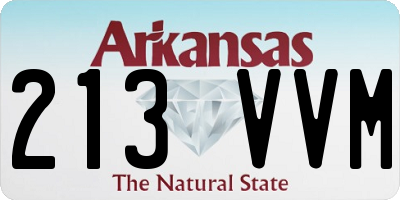 AR license plate 213VVM