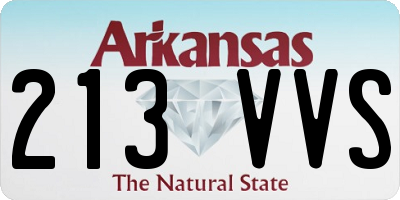 AR license plate 213VVS