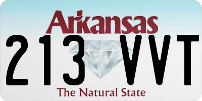 AR license plate 213VVT