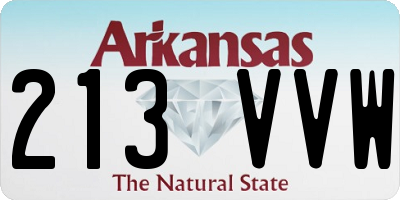 AR license plate 213VVW
