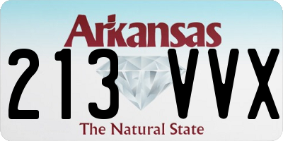 AR license plate 213VVX