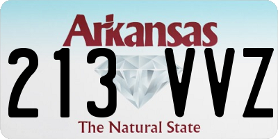 AR license plate 213VVZ