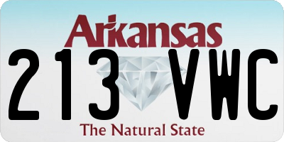 AR license plate 213VWC