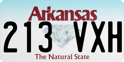 AR license plate 213VXH